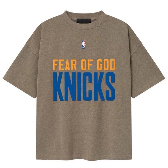 Fear Of God NBA Collection Limited Edition New York Knicks T-Shirt Size Large